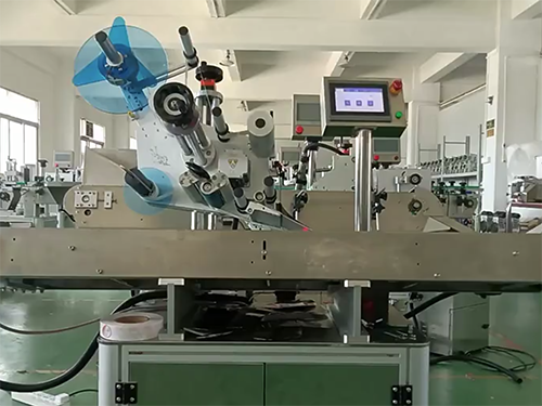 铁罐盒平面贴标机